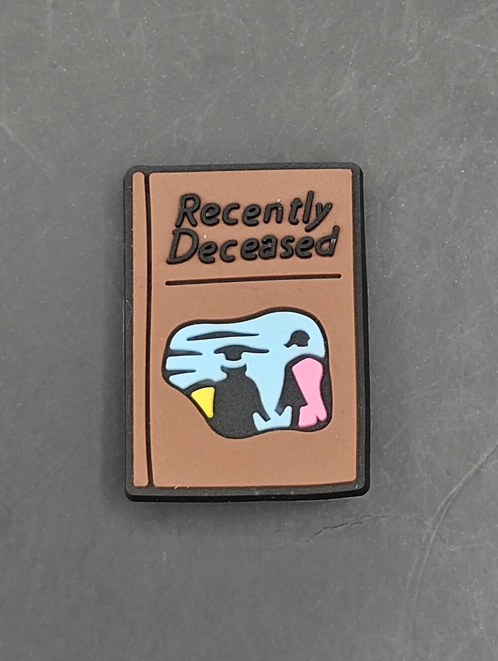 (5/$15) Beetle Juice Recently Deceased Handbook Croc Charm